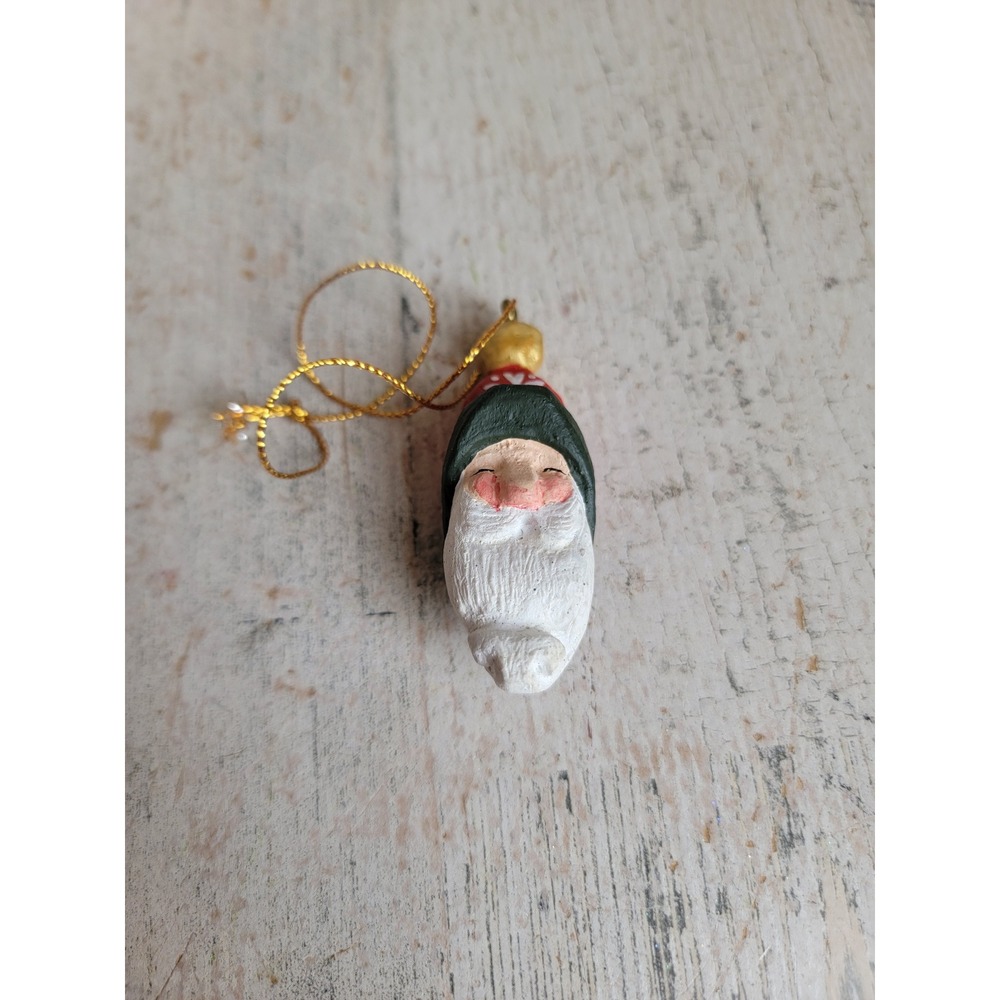House of Hatten mini Santa Claus head ornament Xmas vintage unique
